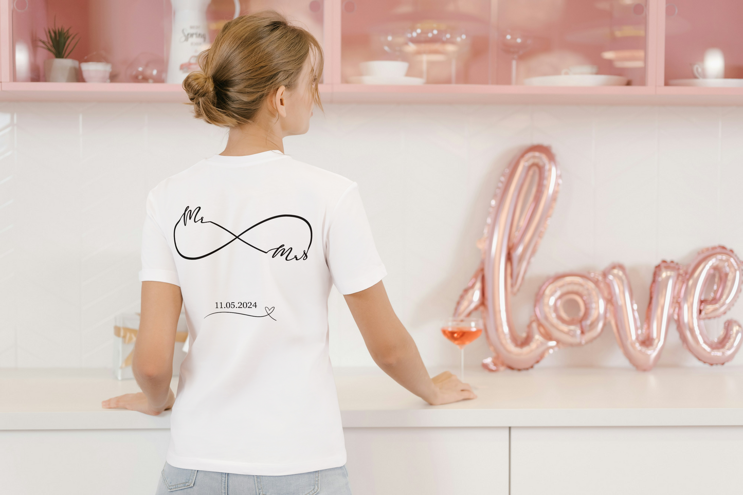 Personalised Mr. & Mrs. Infinity Wedding Date Shirt